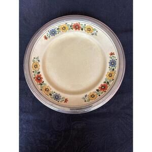 Golden Maize Dinner Plate With Metal Trim by Sebring Pottery Co.
